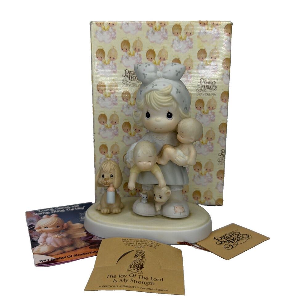 Precious Moments 1985 The Joy Of The Lord Is My Strength Figurine 100137 Gift
